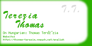 terezia thomas business card